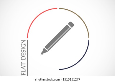 Pen icon, vector illustration. Pen Vector icon. Logo. Pictogram Pen . Fountain Pen icon Vector.