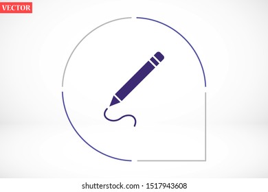 Pen icon, vector illustration. Pen Vector icon. Logo. Pictogram Pen . Fountain Pen icon Vector.