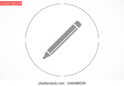 Pen icon, vector illustration. Pen Vector icon. Logo. Pictogram Pen . Fountain Pen icon Vector.