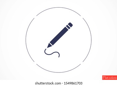 Pen icon, vector illustration. Pen Vector icon. Logo. Pictogram Pen . Fountain Pen icon Vector.