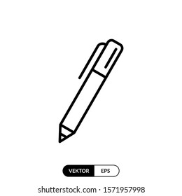 Pen icon vector illustration logo template for many purpose. Isolated on white background.