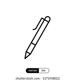 Pen icon vector illustration logo template for many purpose. Isolated on white background.
