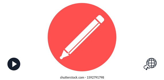 Pen icon, vector illustration. Pen Vector icon. Logo. Pictogram Pen . Fountain Pen icon Vector.