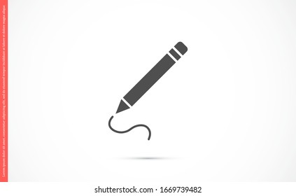 Pen icon, vector illustration. Pen Vector icon. Logo. Pictogram Pen . Fountain Pen icon Vector.