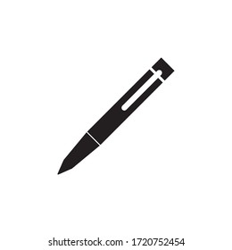 Pen icon vector illustration logo template for many purpose. Isolated on white background.