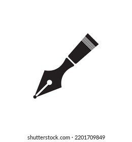 pen icon vector illustration logo design 