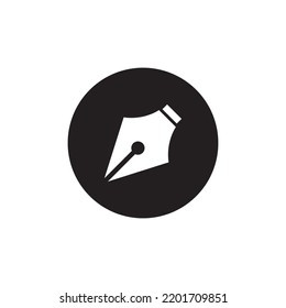 pen icon vector illustration logo design 