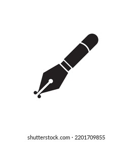 pen icon vector illustration logo design 