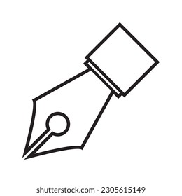 pen icon vector illustration logo design