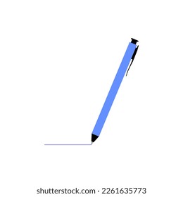 Pen icon. Vector illustration on a white background.