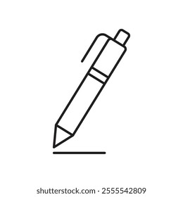Pen icon vector isolated on white background.