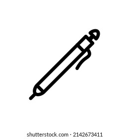 Pen Icon Vector Line Art und Glyph EPS10