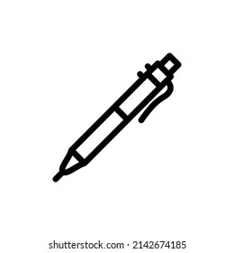 Pen Icon Vector Line Art and Glyph EPS 10