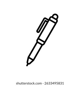 pen icon vector, line style icon