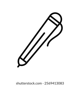Pen icon Vector logo outline