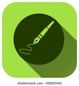 Pen icon, vector logo for your design, symbol, application, website, UI