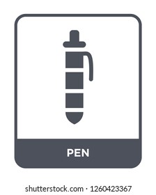 pen icon vector on white background., pen simple element illustration