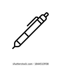 Pen icon vector outline style.