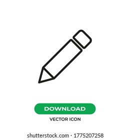 Pen icon vector. Pencil sign