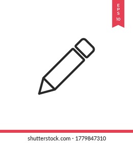 Pen icon vector. Pencil sign