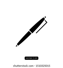 Pen Icon Vector - Sign or Symbol