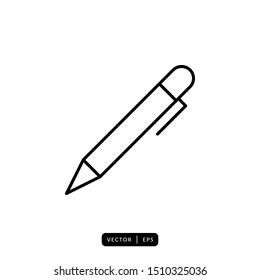 Pen Icon Vector - Sign or Symbol