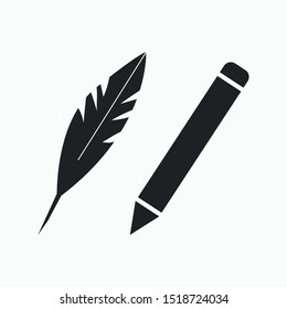 pen icon vector sign symbol isolated
