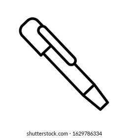 Pen icon vector sign and symbol on trendy design