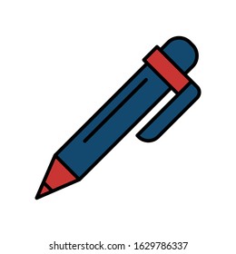 Pen icon vector sign and symbol on trendy design