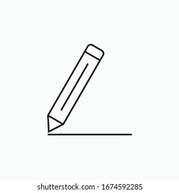 icono de lápiz símbolo vectorial aislado