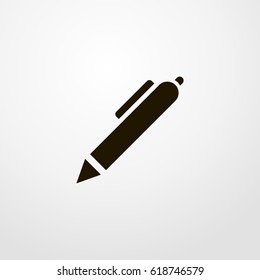 pen icon. vector sign symbol on white background