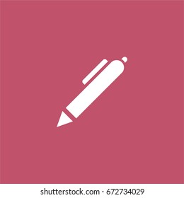 pen icon. vector sign symbol on white background