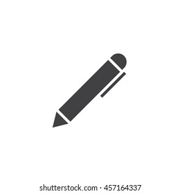 pen icon vector, solid logo, pictogram isolated on white, pixel perfect illustration