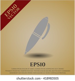 pen icon vector symbol flat eps jpg app web concept website