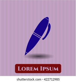 pen icon vector symbol flat eps jpg app web concept website