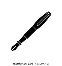 ペンのアイコン 白い背景に黒い単純なアイコン 万年筆のシルエット ウェブサイトページとモバイルアプリのデザインベクター画像エレメント によく似た画像 写真素材 ベクター画像 Shutterstock