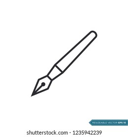 Pen Icon Vector Template illustration design