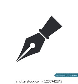 Pen Icon Vector Template illustration design