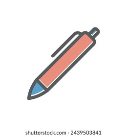 Stiftsymbol Vektor Vorlage Illustration Design