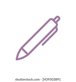 Diseño de ilustración vectorial de icono de pluma