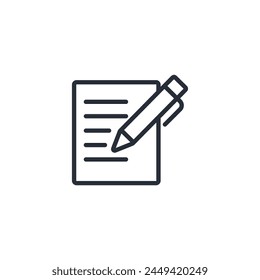 Pen icon. vector.Editable stroke.linear style sign for use web design,logo.Symbol illustration.