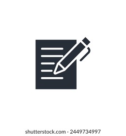 Pen icon. vector.Editable stroke.linear style sign for use web design,logo.Symbol illustration.