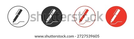 Pen icon. web vector design