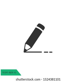 pen icon write symbol logo template