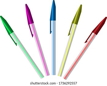 Icono de la pluma, icono del dispositivo de escritura Ilustración vectorial