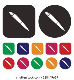 pen icon / writing and painting tool