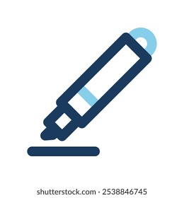 Pen icons. color lines for universities, offices and schools. Can be used for websites, UI and mobile apps.