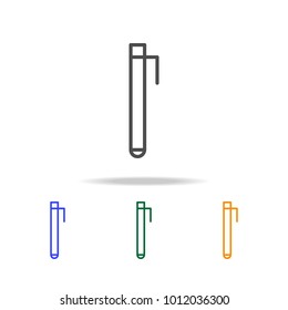 a pen icons. Element of education for mobile concept and web apps. Thin line  icon for website design and development, app development. Premium multi-color icons on white background