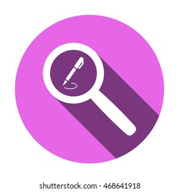 Pen  icon,vector. Flat design.