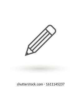 Pen il Icon. Pen icon symbol for your web site design, logo, app, UI. Vector illustration. isolated. Flat design.